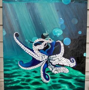 Siren song original painting 🧜